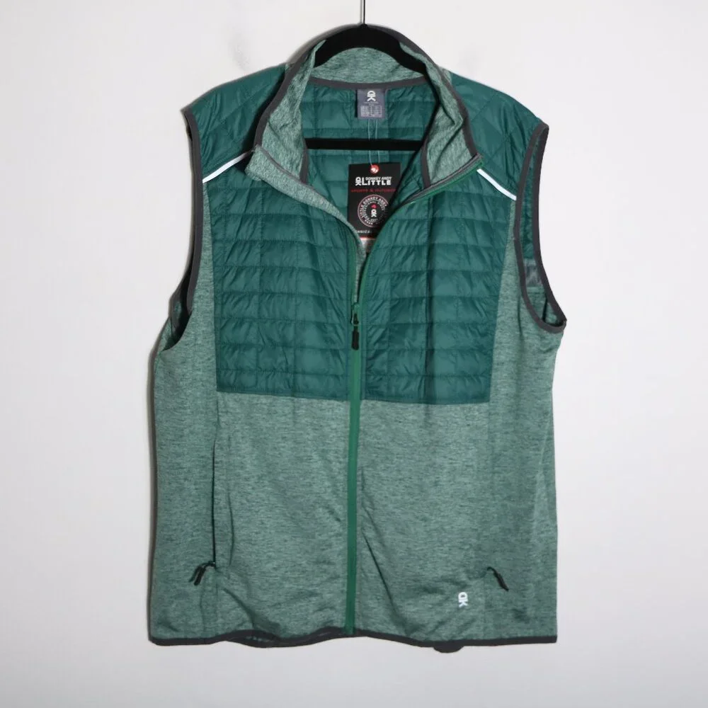 Little Donkey Andy Mens Lightweight Golf Vest Running Casual Teal XL Zip Up